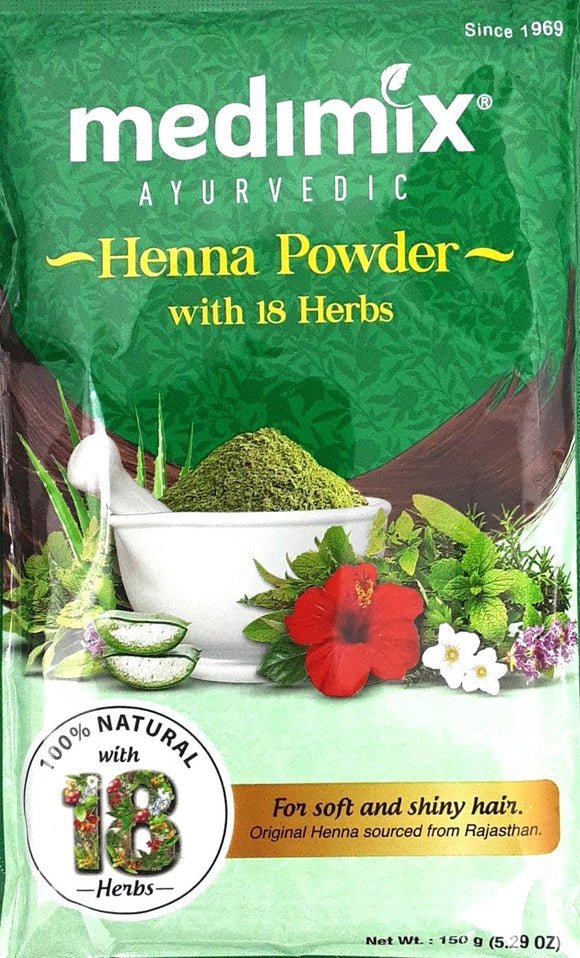 MEDIMIX HENNA POWDER WITH 18 HERBS - 150G - MEDIMIX