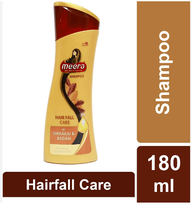 MEERA HAIRFALL CARE SHAMPOO WITH SHIKAKAI & BADAM - 180ML - MEERA