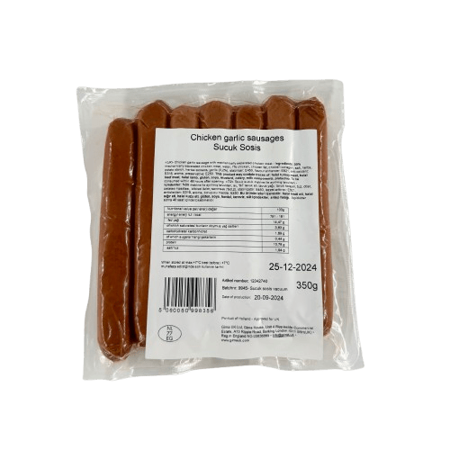 MELIS CHICKEN GARLIC SAUSAGES - 350G - Branded