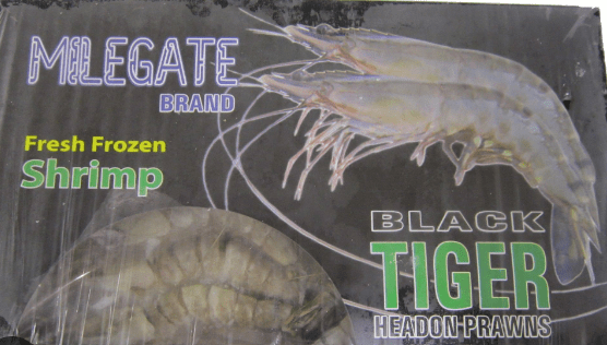 MILEGATE BLACK TIGER PRAWNS - 1KG - MILEGATE