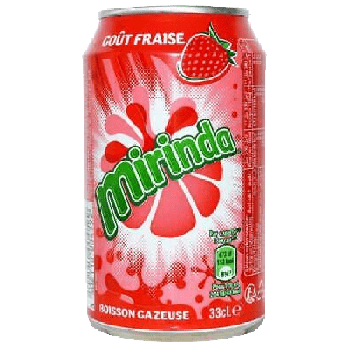 MIRANDA STRAWBERRY CANS - 330ML - MIRINDA