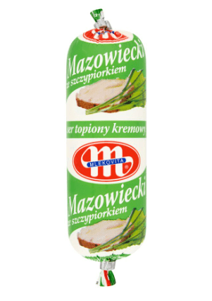 MLEKOVITA MAZOWIECKI WITH CHIVES CREAMY PROCESSED CHEESE - 100G - MLEKOVITA