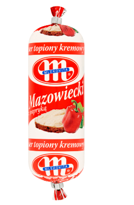 MLEKOVITA MAZOWIECKI WITH PAPRIKA CREAMY PROCESSED CHEESE - 100G - MLEKOVITA