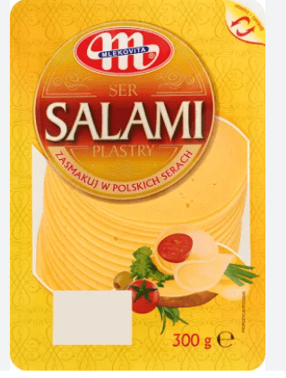 MLEKOVITA SALAMI CHEESE SLICES - 300G - MLEKOVITA