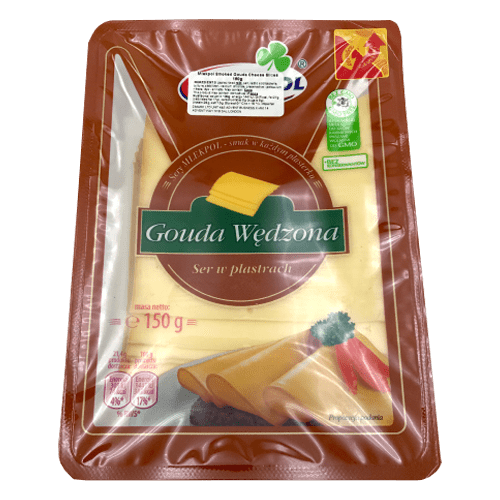 MLEKPOL GOUDA WEDZONA SMOKED - 150G - MLEKPOL