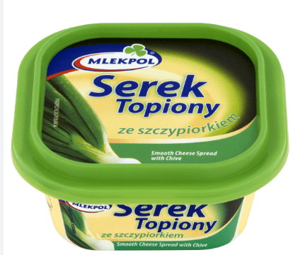 MLEKPOL SEREK TOPIONY SMOOTH CHEESE SPREAD WITH CHIVE - 100G - MLEKPOL