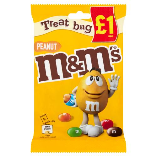 M&MS PEANUT TREAT BAG - 82G - M&MS