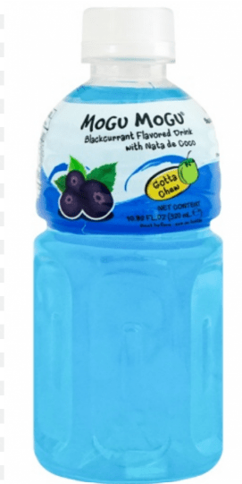 MOGU MOGU BLACKCURRANT FLAVORED DRINK - 320ML - MOGU MOGU