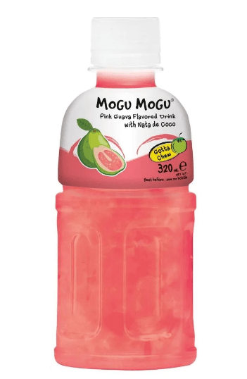 MOGU MOGU PINK GUAVA FLAVORED DRINK - 320ML - MOGU MOGU