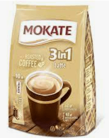 MOKATE 3IN1 ROASTED COFFEE LATTE - 10 SACHET - MOKATE