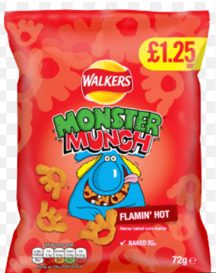 MONSTER MONSTER MUNCH FLAMIN HOT - 72G - M/MUNCH