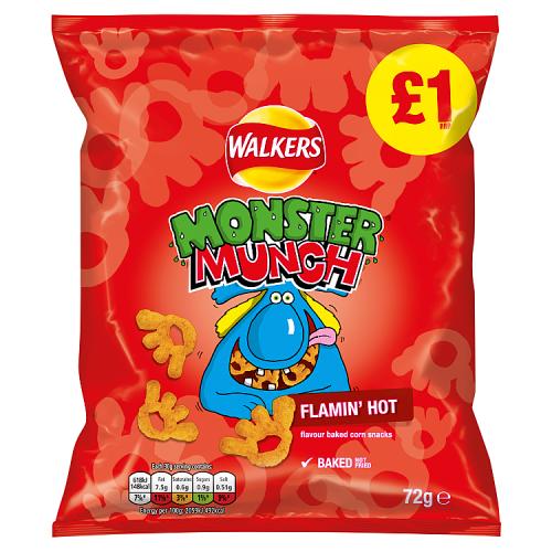 MONSTER MUNCH FLAMIN HOT - 72G - M/MUNCH