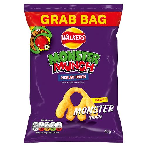 MONSTER MUNCH PICKLED ONION - 40G - MONSTER MUNCH