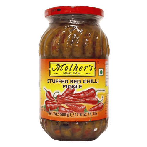 MOTHER'S RECIPE STUFFED RED CHILLI PICKLE - 500G - MOTHER'S RECIPE