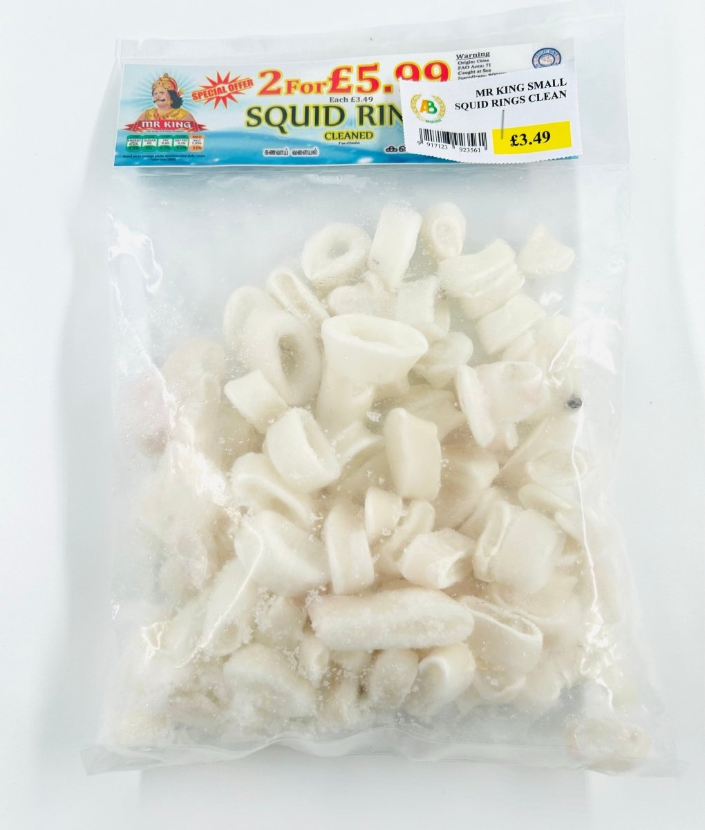 MR KING SMALL SQUID RINGS CLEANED - 400G - MR KING