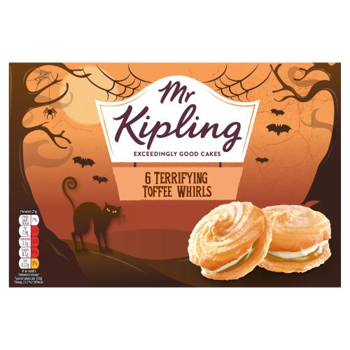 MR KIPLING TOFFEE TERROR WHIRLS - 6PK - KIPLING