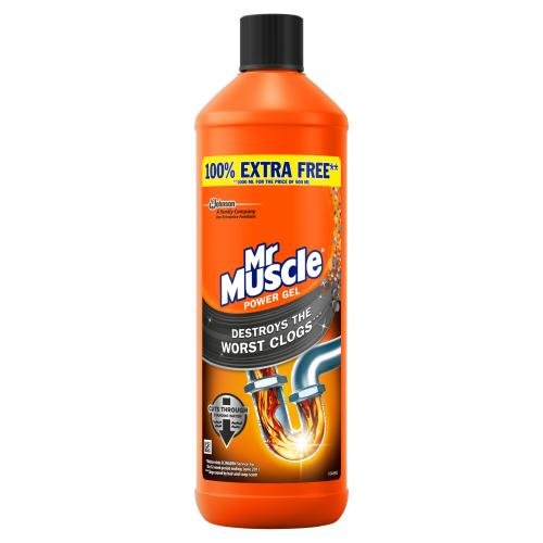 MR MUSCLE SINK PLUG 100% EXTRA FREE - 1L - MR MUSCLE