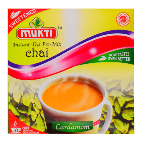 MUKTI INSTANT CARDAMOM TEA SWEETENED - 220G - MUKTI