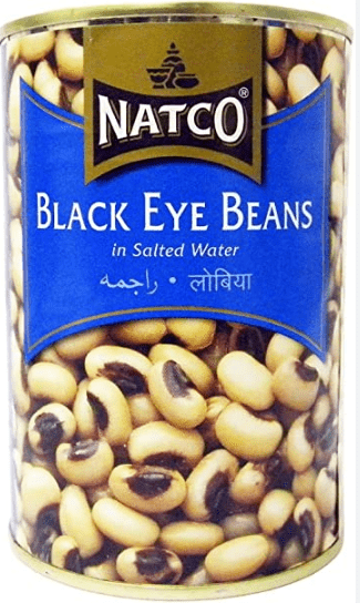 NATCO BLACK EYE BEANS TIN - 400G - NATCO