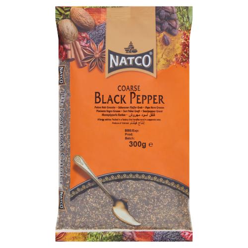 NATCO BLACK PEPPER COARSE - 300G - NATCO