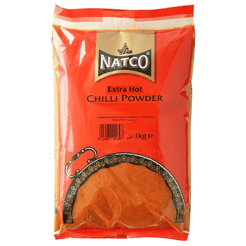 NATCO CHILLI POWDER EXTRA HOT - 1KG - NATCO