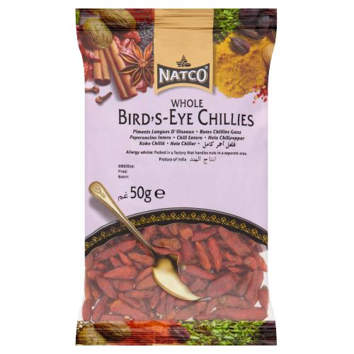 NATCO CHILLI WHOLE BIRDSEYE - 50G - NATCO