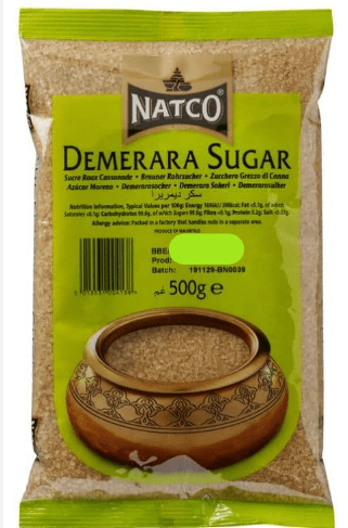 NATCO DEMERARA SUGAR - 500G - NATCO