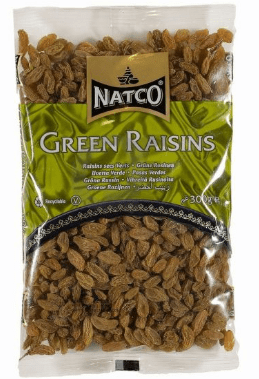 NATCO GREEN RAISINS - 300G - NATCO