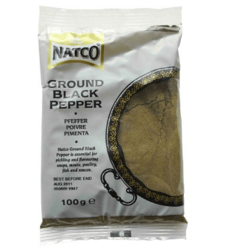 NATCO GROUND BLACK PEPPER - 100G - NATCO