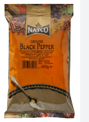 NATCO GROUND BLACK PEPPER - 400G - NATCO