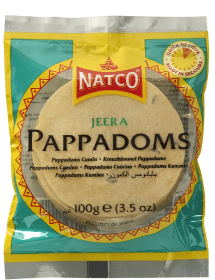 NATCO JEERA PAPPADOMS - 100G - NATCO