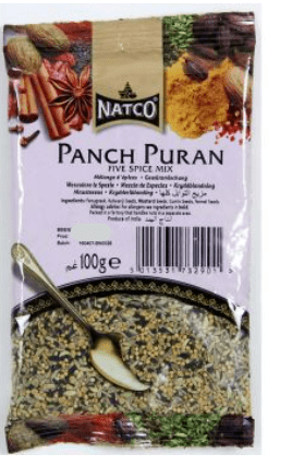 NATCO PUNCH PURAN (5 WHOLE SPICES) - 100G - NATCO