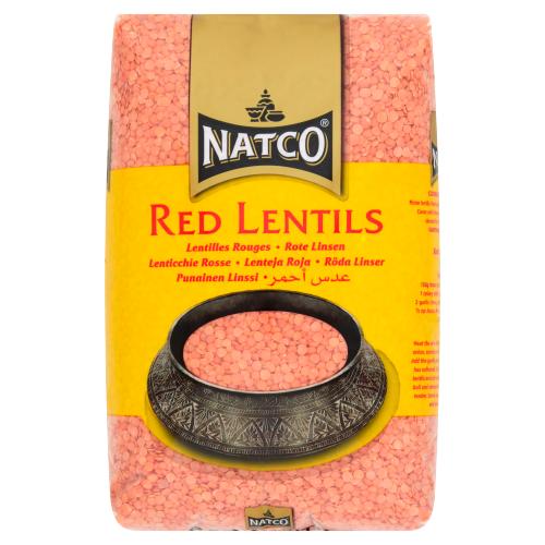 NATCO RED LENTILS POLISHED - 2KG - NATCO