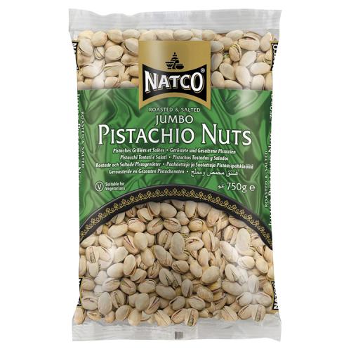 NATCO ROASTED & SALTED JUMBO PISTACHIO NUTS - 750G - NATCO