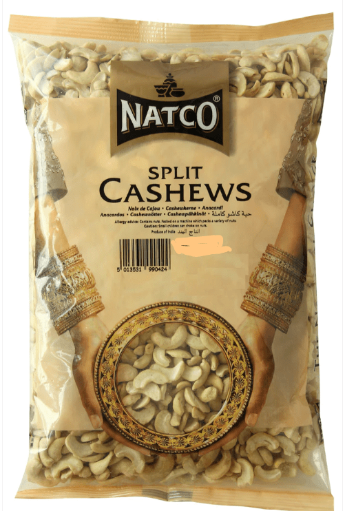 NATCO SPLIT CASHEWS - 250G - NATCO