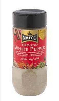 NATCO WHITE PEPPER GROUND (JARS) - 100G - NATCO