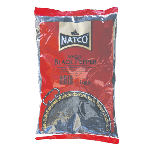 NATCO WHOLE BLACK PEPPER - 1KG - NATCO