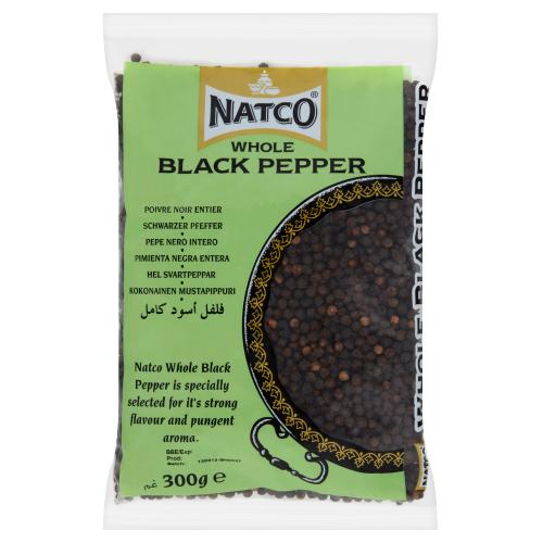 NATCO WHOLE BLACK PEPPER - 300G - NATCO