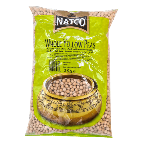 NATCO WHOLE YELLOW PEAS - 2KG - NATCO