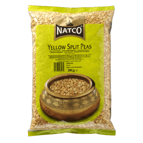 NATCO YELLOW SPLIT PEAS - 2KG - NATCO