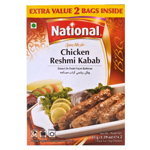 NATIONAL CHICKEN RESHMI KABAB - 45G - NATIONAL