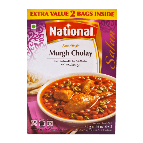 NATIONAL MURGH CHOLAY SPICE MIX - 100GM - NATIONAL