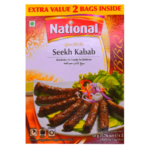 NATIONAL SEEKH KABAB SPICE MIX - 46G - NATIONAL