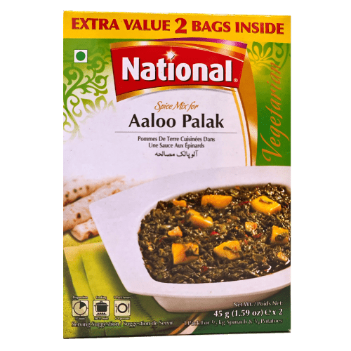 NATIONAL SPICE MIX FOR AALOO PALAK - 100G - NATIONAL