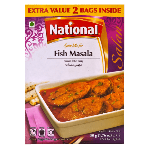 NATIONAL SPICE MIX FOR FISH MASALA - 100G - NATIONAL