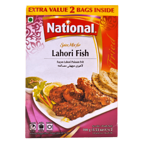 NATIONAL SPICE MIX FOR LAHORI FISH - 200G - NATIONAL