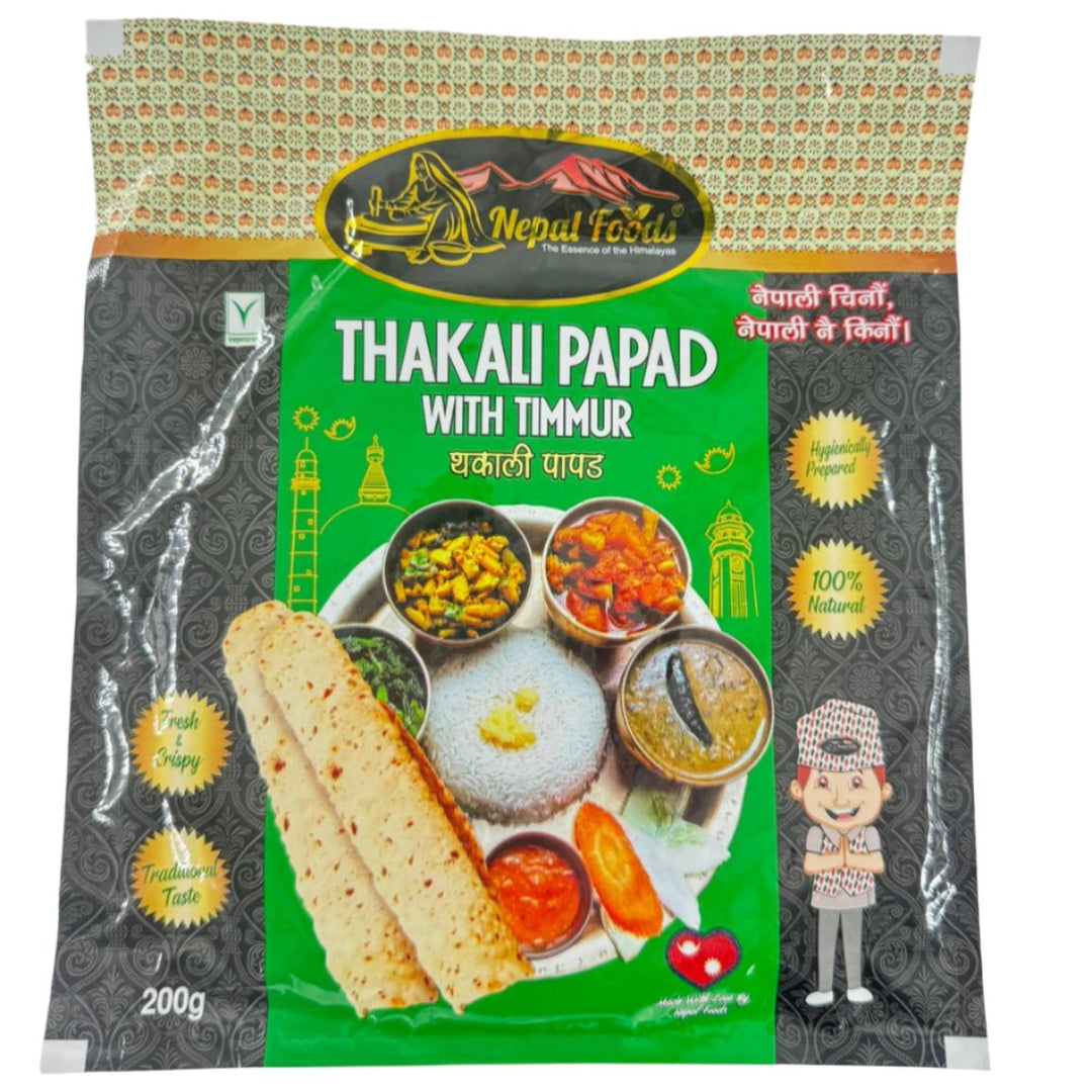 Nepal Foods Thakali Papad With Timmur - 200g - NEPAL FOODS
