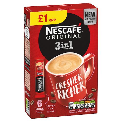 NESCAFE ORIGINAL 3IN1 6PK - 17G - NESCAFE