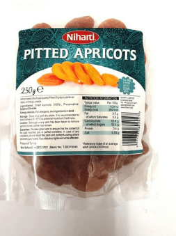 NIHARTI PITTED APRICOTS - 250G - NIHARTI