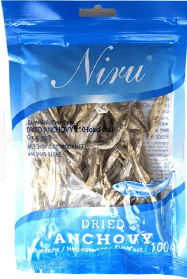 NIRU DRIED ANCHOVY HEADLESS - 100G - NIRU